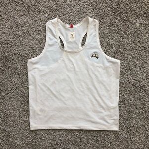 Tracksmith Twilight Crop Tank Women’s Small Ivory Cream